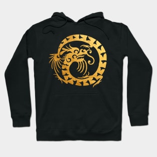 Gold Circular Dragon Hoodie